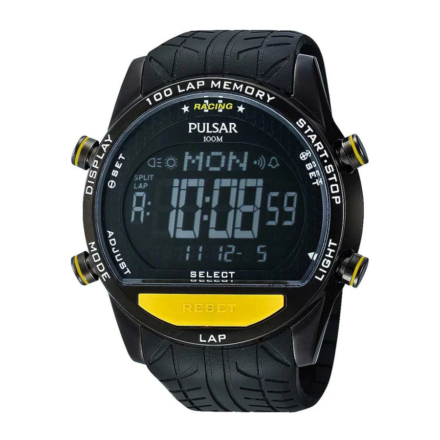 Pulsar W863 - Watch Manual