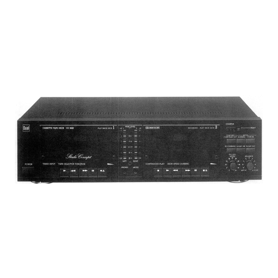 Dual Studio Concept CC 8025 Operating Instructions Manual