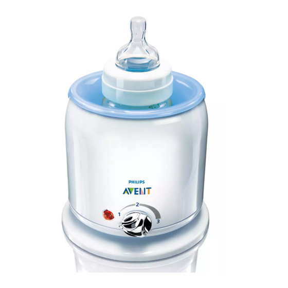 Avent bottle hot sale warmer instruction manual