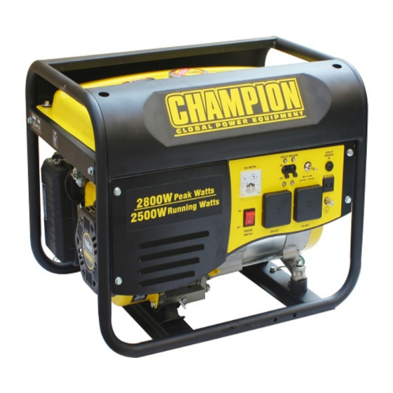 Champion CPG3500 Owner's Manual And Operating Instructions