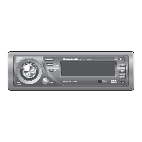 Panasonic CQ-C7703W 