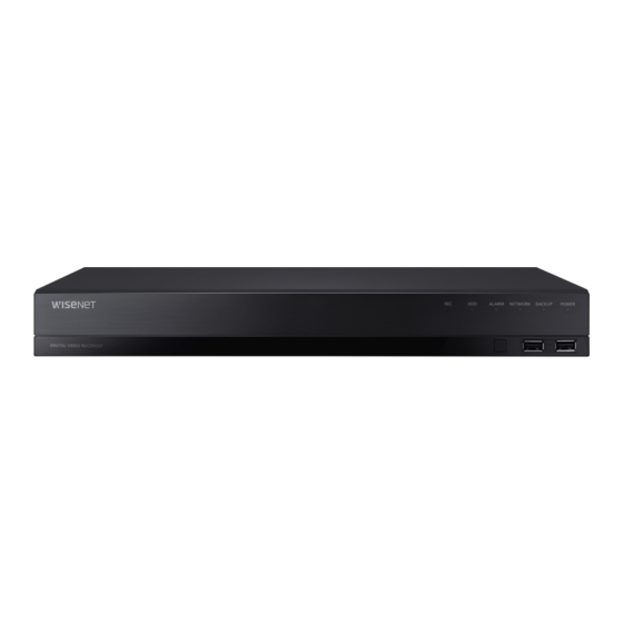 Wisenet HRX-1620 Quick Manual