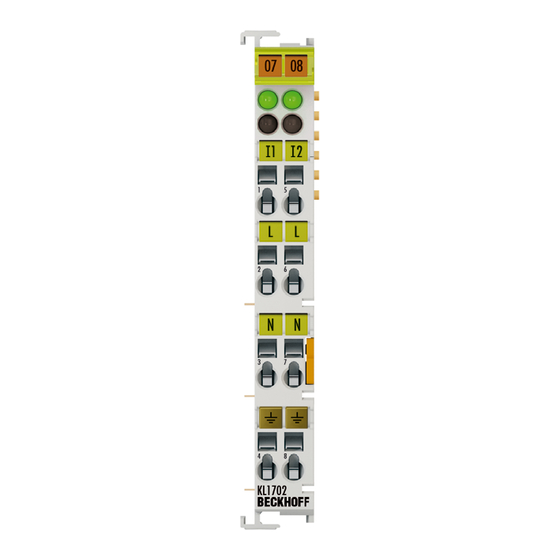 Beckhoff KL17 Series Manual