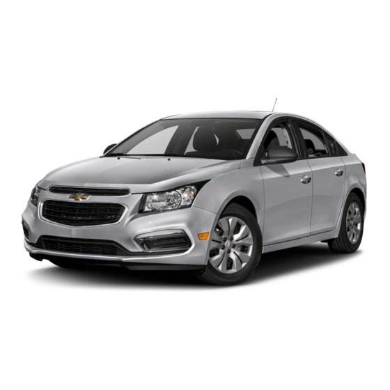 Chevrolet Cruze 2016 Reference Manual