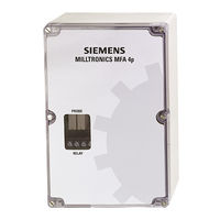 Siemens milltronics MFA 4P Instruction Manual
