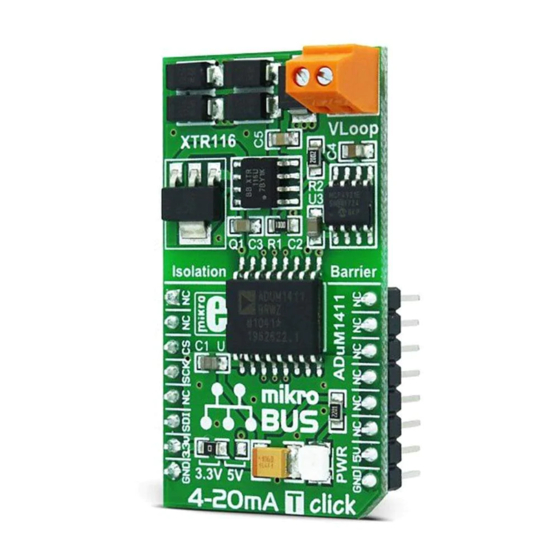 MicroElektronika click BOARD 4-20mA T Manual
