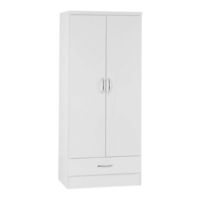 Seconique Furniture NEVADA 2 DOOR 1 DRAWER WARDROBE Assembly Instructions Manual