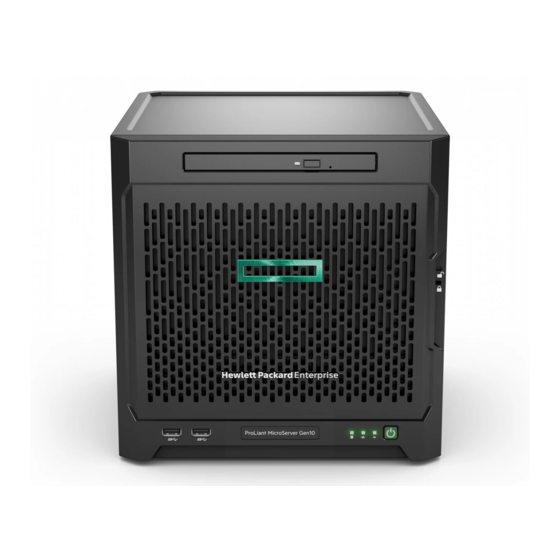 HP Enterprise ProLiant MicroServer Gen10 User Manual