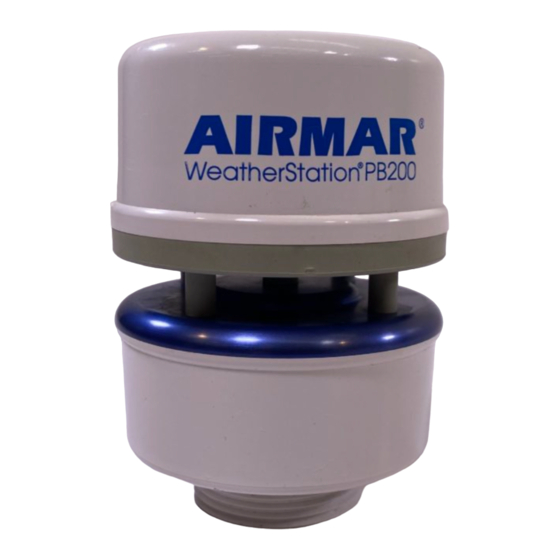 Airmar PB200 Owner's Manual & Installation Instructions