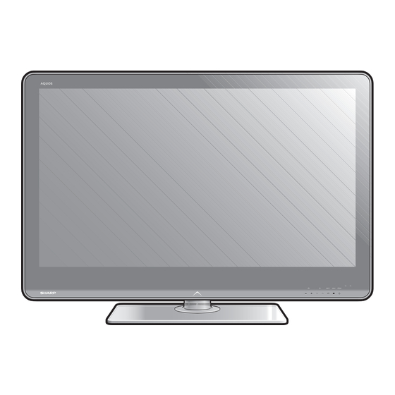 User Manuals: SHARP AQUOS LC-40LX814E LCD TV