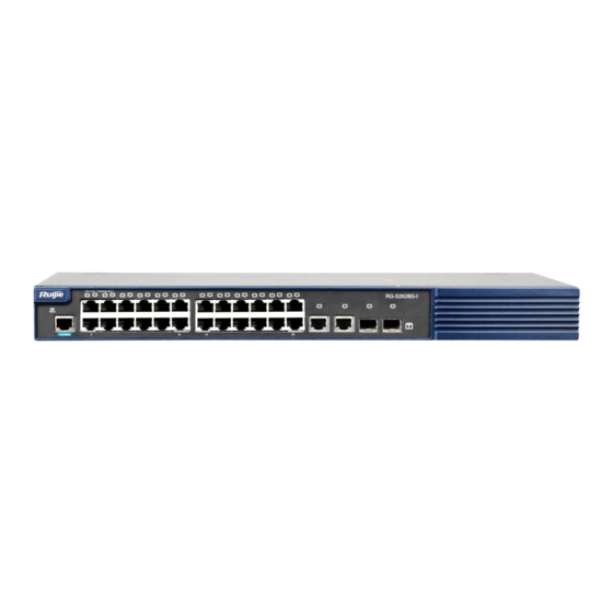 Ruijie Networks RG-S2628G-I Hardware  Installation And Reference Manual