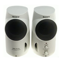 Sony SRS-A15 Operating Instructions