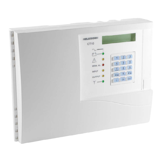 Elkron CT10-M Installation Manual