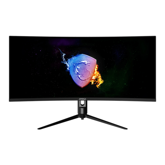 MSI Optix MAG342CQPV User Manual