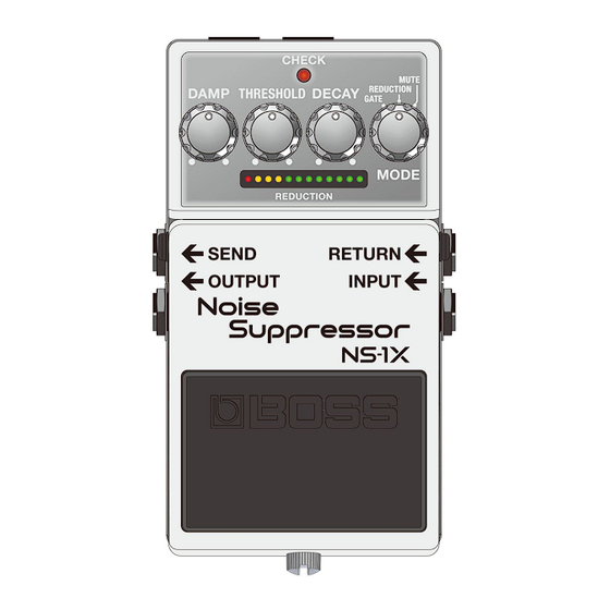 Boss NS-1X Owner's Manual