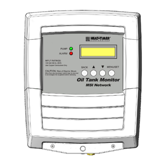 heat-timer MSI OTM Installation And Operation Manual