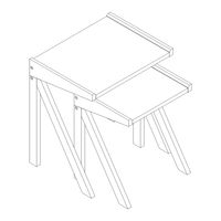 Habitat Annie Nesting Tables 3347296 Assembly Instructions Manual