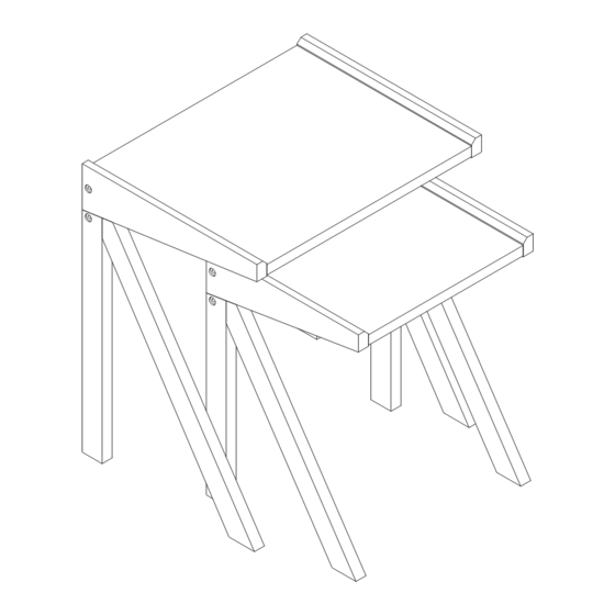 Habitat Annie Nesting Tables 3347296 Assembly Instructions Manual