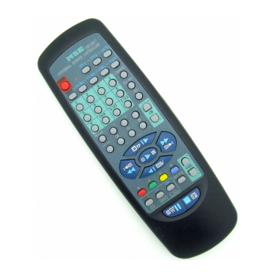 Universal Remote Control UCR22B-7 Instruction Booklet