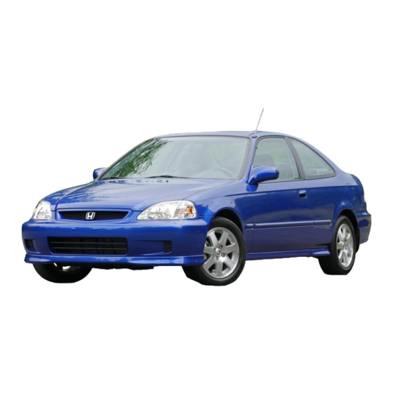 Honda Civic EX 1999 Owner's Manual