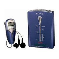 Sony Walkman WM-WE1 Service Manual