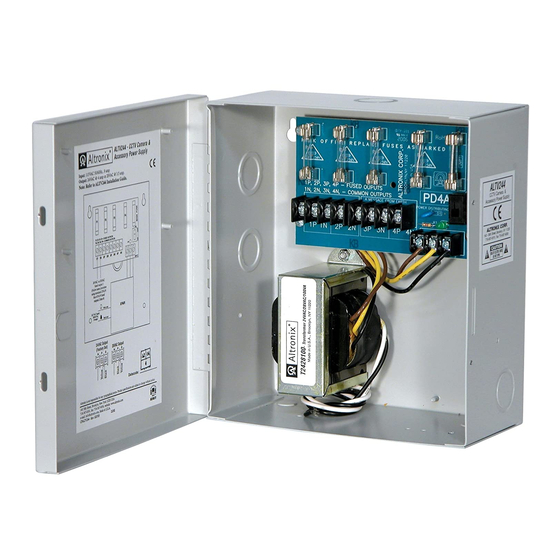 Altronix ALTV244 Installation Manual