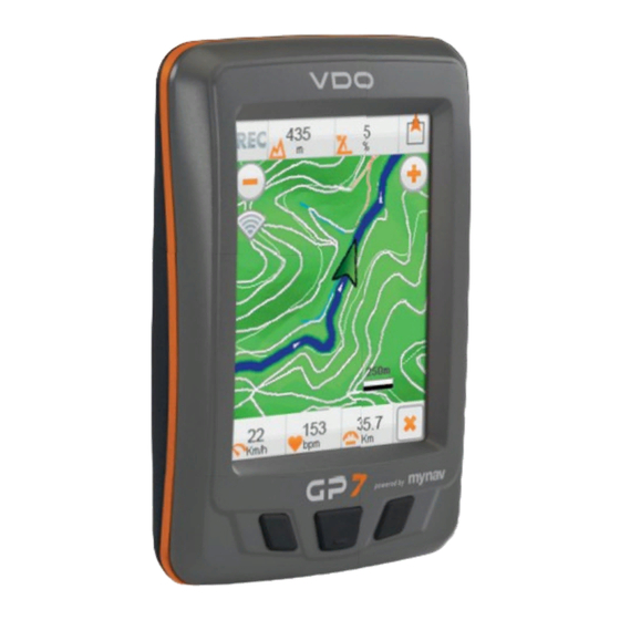 VDO GP7 Quick Start Manual