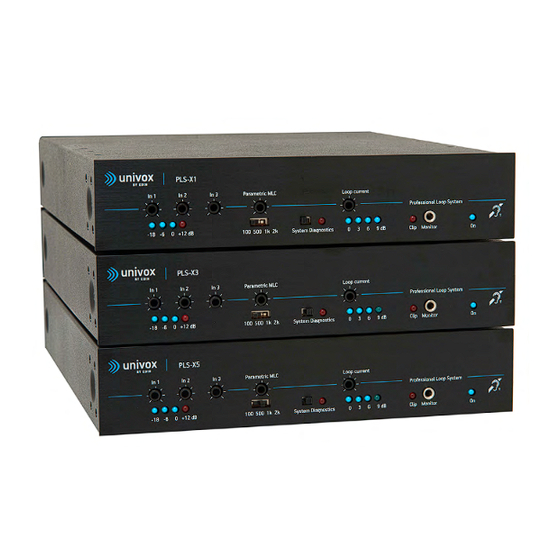 Univox PLS-X Series Installation Manual