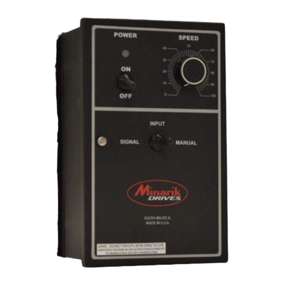 Minarik PCM23000A Series User Manual