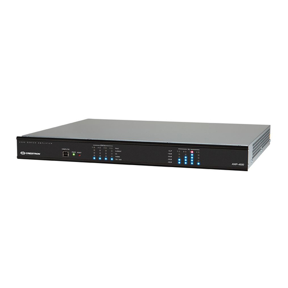 Crestron Avia AMP-2800 Quick Start