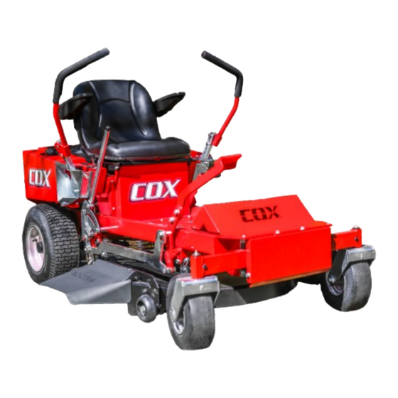 Cox ride deals on mower parts