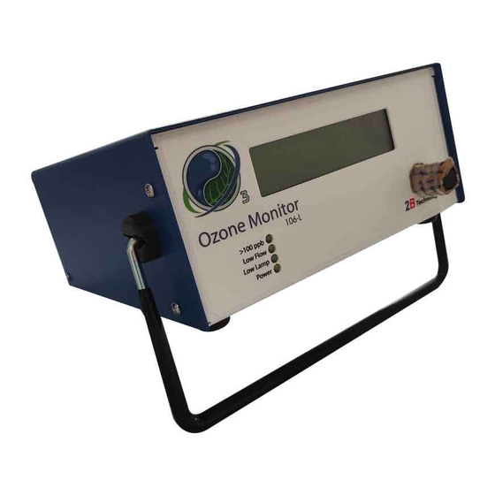 2B Technologies Ozone Monitor 106-L Operation Manual
