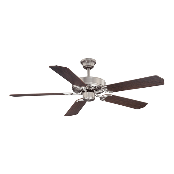 Savoy House 52-FAN-5CN-SN Owner's Manual