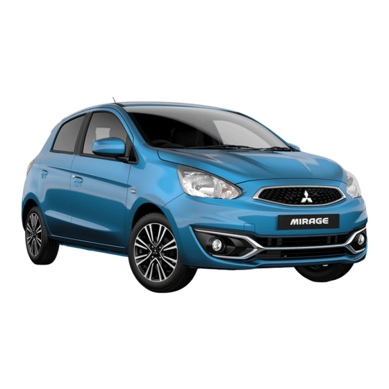 Mitsubishi MOTORS 2018 MIRAGE Owner's Handbook Manual