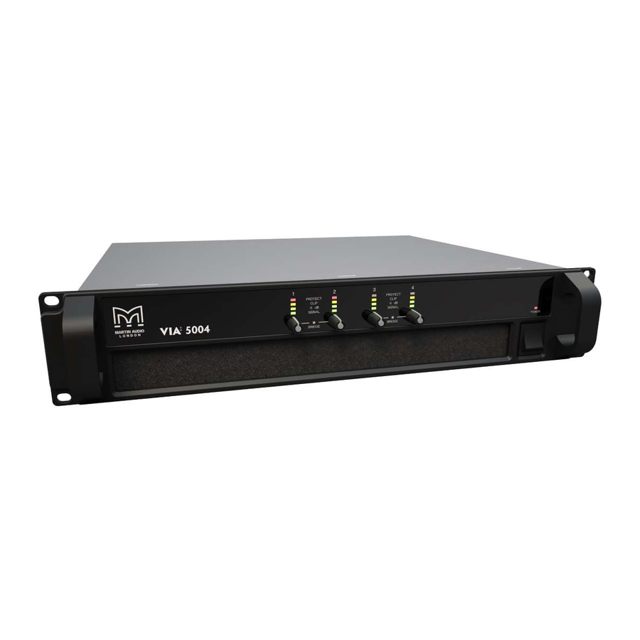 Martin Audio VIA 2502 User Manual