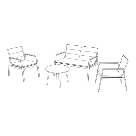 RUSTA Palma Lounge set 605011530101 Manual
