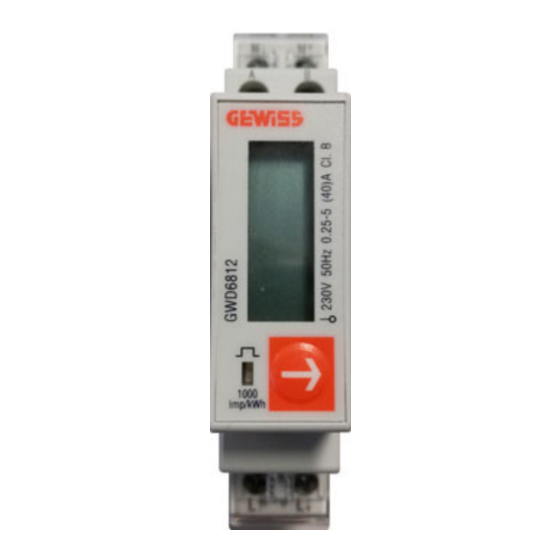 Gewiss GWD6812 User Manual