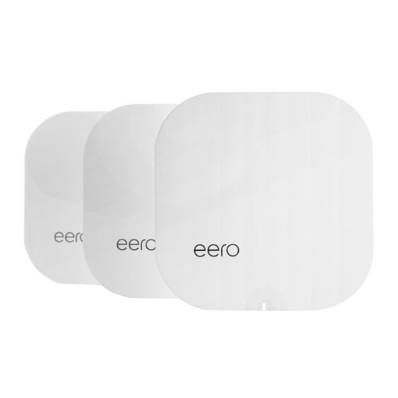 eero Whole Home Wi-Fi Quick Start Manual