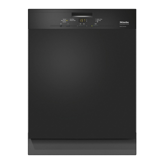 User Manuals: Miele G 4948 Built-in Dishwasher