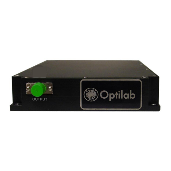 OPTILAB SWL-1550-M Swept Wavelength Laser Manuals