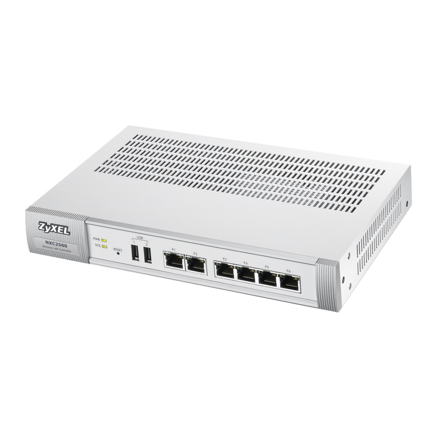 ZYXEL NXC2500 - Wireless LAN Controller Quick Start Guide