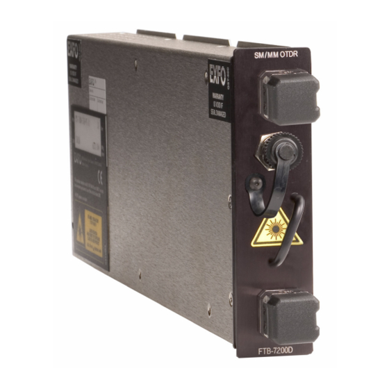 EXFO FTB-7000 Series User Manual
