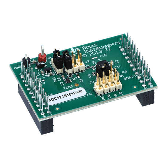 Texas Instruments ADC121S101EVM User Manual