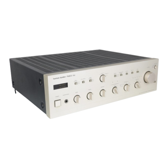 Harman Kardon PM655 Vxi Owner's Manual