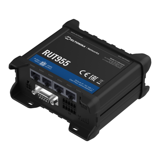 Teltonika RUT955 Recovery Manual