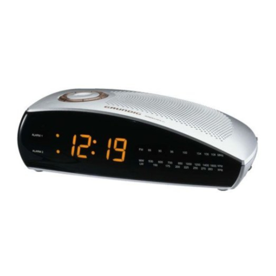 Grundig Sonoclock 51 SC 5301 User Manual