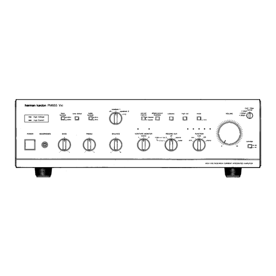 Harman Kardon PM655 Vxi Technical Manual
