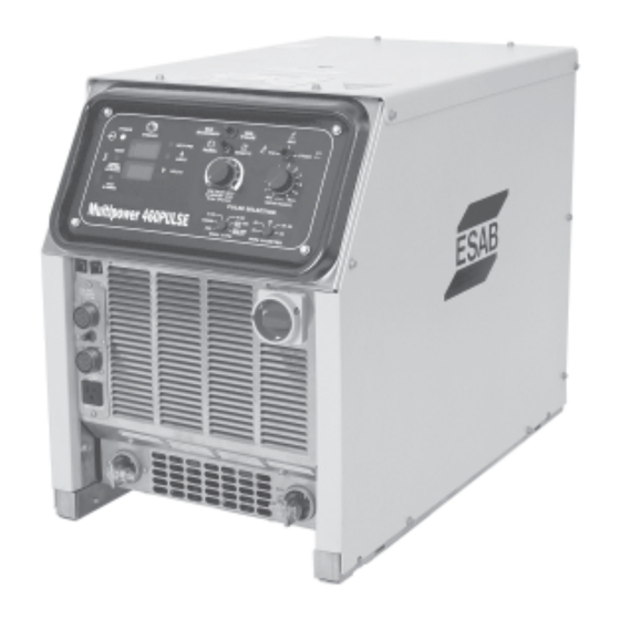 ESAB MultiPower 460 Pulse Instruction Manual