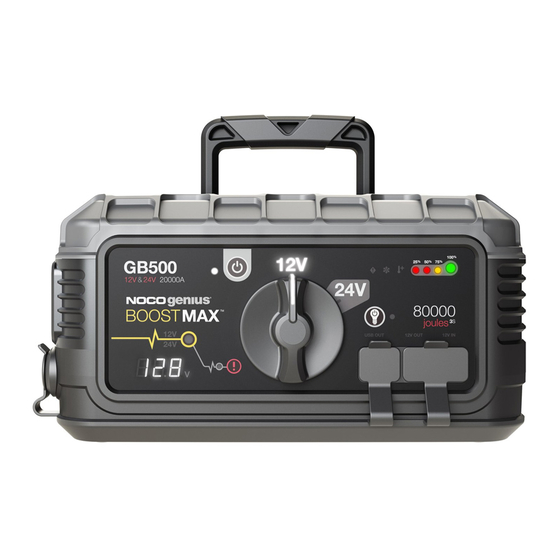 NOCO Genius genius BOOSTMAX GB500 User Manual & Warranty
