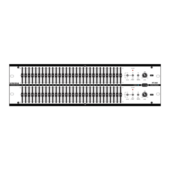 Unika KT-360 User Instructions